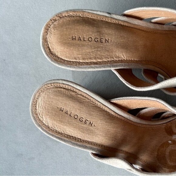 Halogen ~ Annabelle ~ Womens Size 9.5 ~ Open Toe Wedge Sandal - Picture 8 of 14